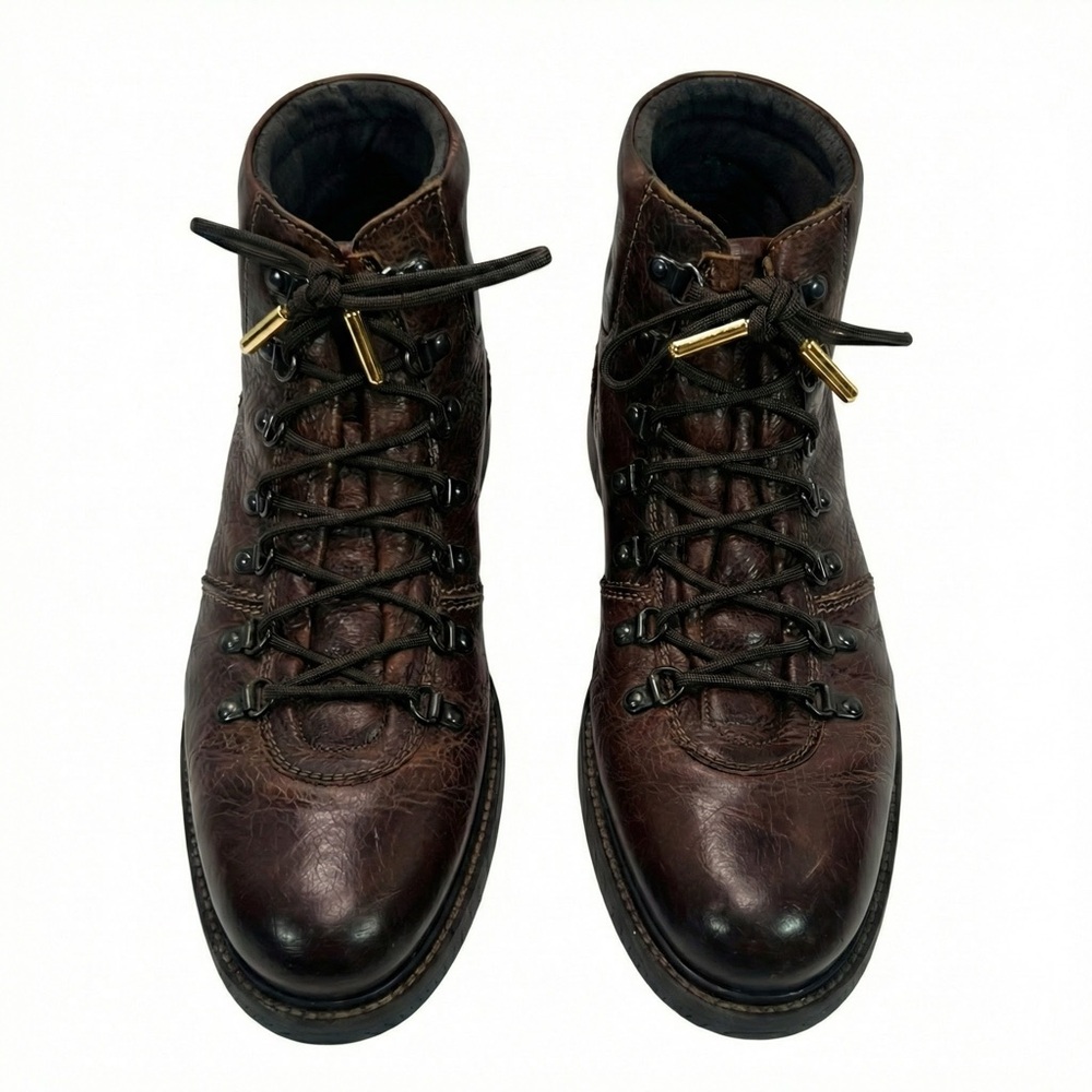 Custom Johnston & Murphy Karnes Alpine Boots Men's 10.5 Brown Leather Hiking